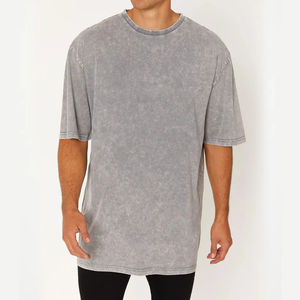 Streetwear épais à séchage rapide respirant OEM thermique 100% coton coupe ample t-shirts pour hommes sérigraphie à l'avant - Product Image 3