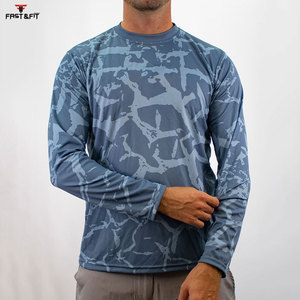 Vêtements de pêche de protection solaire de conception par sublimation T-shirts de pêche légers de haute qualité pour hommes à vendre - Product Image 6