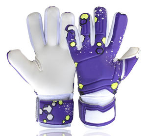 Professional <b>Latex</b> Football Soccer Goalkeeper <b>Gloves</b> Custom Logo Unisex Waterproof Breathable Adjustable Wrist Strap Outdoor - Product Image 4