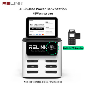 Station de <span class=keywords><strong>location</strong></span> et de partage de batteries externes à 6 emplacements avec lecteur de point de vente intégré pour les applications de restauration et commerciales, haute capacité - Product Image 2