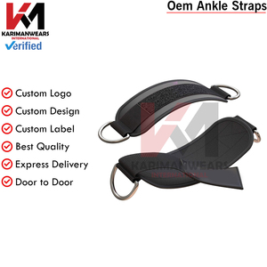Sangles de cheville sur mesure pour les exercices de kickbacks sur machine à câbles, exercices du bas du corps, sangles de jambe réglables avec rembourrage en néoprène - Product Image 5