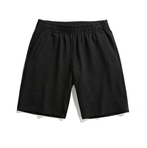Breathable Jogger <b>Shorts</b> for <b>Men</b> <b>Elastic</b> <b>waist</b> banded 100% Cotton <b>Shorts</b> Solid color block OEM Custom <b>Men's</b> Sweat <b>Shorts</b> - Product Image 2