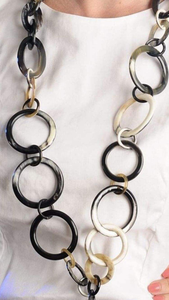 Collar de Cuerno de Búfalo y Vaca Estilo Ángel Hecho a Mano, Joyería de Moda para Mujer, Joyería de Cuerno de Búfalo de Crescent Crafts - Product Image 2