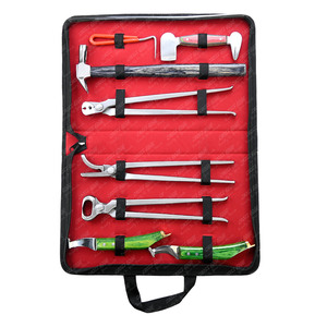 Venta al por mayor Kit de equipo de herramientas Farrier Finest Hoof Recorte y corte Clincher Extractor Pinzas y martillo Cuidado de zapatos - Product Image 1