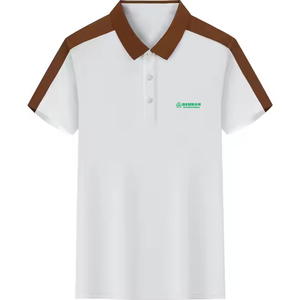 Camiseta Polo de Algodón para Hombre Behram International, Manga Corta, Ribete en Contraste, Logotipo Bordado, Estilo Casual, Corte Regular - Product Image 3