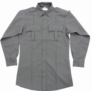 Mùa Hè Mùa Dài Tay Áo Sơ Mi An Ninh Đồng Phục An Ninh Đồng Phục Màu Sắc Rắn Logo Tùy Chỉnh An Ninh Bảo Vệ Đồng Phục Áo Sơ Mi - Product Image 3