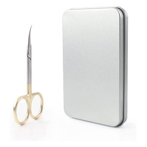 Tijeras para Cutículas Profesionales Compactas, Curvas, de Acero Inoxidable, Ligeras, Duraderas, con Acabado Pulido Espejo, para Manicura en Movimiento - Product Image 3