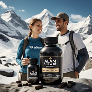 ยาแคปซูลกลิ่นหิมาลัย shilajit 60ชิ้นสำหรับผู้ใหญ่กรดฟุลวิคธรรมชาติบริสุทธิ์100% โรงงาน - Product Image 1