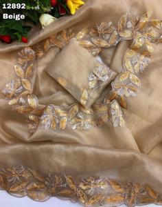 ผ้าไหมทิชชู่ปักเลื่อมและส่าหรีผู้ผลิตจากอินเดีย - Product Image 5