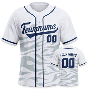 Jersey de béisbol personalizado, camiseta de béisbol de equipo personalizado con número de nombre, camisa con botones, cárdigan abierto transpirable Unisex - Product Image 3