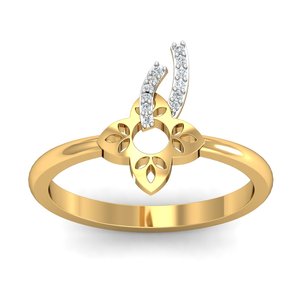 Joyería de latón chapada en oro de 18 quilates hecha a mano, anillo de flores para mujer, ajuste de bisel de piedras preciosas de circón, compromiso de fiesta de moda para - Product Image 6