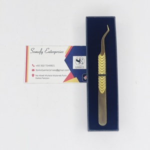 แหนบต่อขนตา Somofy Enterprises ป้องกันไฟฟ้าสถิตย์ ทนทาน ทำจากสแตนเลส ปลายไฟเบอร์ ดีไซน์จับใหม่ ความยาว 10 มม. - Product Image 1