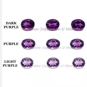 พลอยอเมทิสต์บราซิลธรรมชาติเจียระไนแบบเหลี่ยมเพชรพลอยหลวม1มม. ราคาโรงงาน - Product Image 2