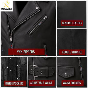 Chaleco de Motociclista Clásico de Cuero de Búfalo para Hombre, Chaleco Vintage Cruiser para Hombre, Elegante para Motociclismo Urbano, Color Negro - Product Image 4