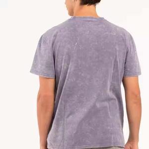 T-shirts pour hommes en coton 100% de haute qualité, impression de logo personnalisée, coupe ample, motif de lettres, taille personnalisée - Product Image 2