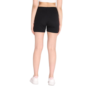 Shorts de sport décontractés pour femmes, 100 % coton, respirants, séchage rapide, taille haute élastique, couleur unie personnalisée, avec poches et motifs floraux - Product Image 5
