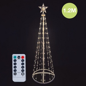 Albero di Natale LED USB + Telecomando, 8 Funzioni, Luce Calda, 120cm, IP44 (GSC 204690068) - Product Image 1