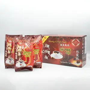 Lam Chan Au mélange poudre de café moulu torréfié foncé goût aromatique original emballage personnalisé Vietnam vente en gros - Product Image 1