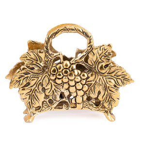 ที่ใส่กระดาษทิชชู่ทองเหลืองที่ออกแบบอย่างหรูหราองุ่นสำหรับโรงแรมร้านอาหารห้องครัวโต๊ะ - Product Image 1