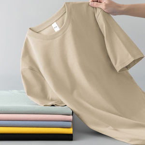 T-shirt décontracté à manches courtes en coton tricoté uni 100 % avec col rond et imprimé numérique pour homme – Respirant, écologique, anti-plis, séchage rapide – Idéal pour l'été - Product Image 5