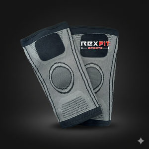 Bandages et manchons de genou RexFit Sports avec logo personnalisé pour la musculation, les squats, le cross-training et le fitness - Product Image 4