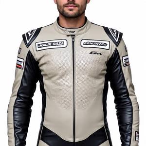 Combinaison moto cuir véritable Logo personnalisé | Malik Raza Vente en gros Design quantité minimale de commande bas - Product Image 4