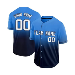 Camisetas de Béisbol/Sóftbol Cortas Personalizadas al por Mayor, Transpirables, 100% Poliéster, Impresión Digital, Secado Rápido, Protección UV - Product Image 6