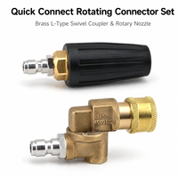 Adaptateur de buse pivotante à 360 degrés en laiton pour nettoyeur haute pression Sinodiving, pour le lavage de voitures