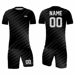 Maillots et shorts de football personnalisés, uniforme d'équipe, 100% polyester, séchage rapide, manches courtes, tailles plus, chemises personnalisées pour adultes, unisexe - Product Image 6