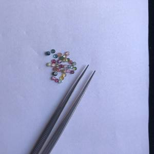 Cabujón redondo de turmalina múltiple Natural de 2mm, cabujón calibrado suelto, proveedor de cabujones, precio al por mayor, piedras, ajustes de joyería - Product Image 2