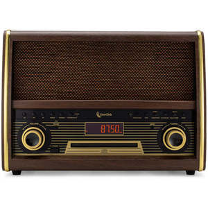 Retro AM/FM Radio with CD Player, <b>Bluetooth</b>, & Aux-In - Product Image 4