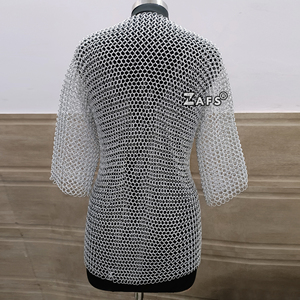 Camisa Medieval de Cota de Malla de Aluminio Ligera, Armadura de Anillos de 10 mm, Ideal para Cosplay, Disfraz de Fiesta para Mujer - Product Image 3