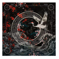 Tuiles de Mahjong Américain de Luxe en Acrylique Gravé, Collection Designer Oiseaux Nacrés, 160 Tuiles, Perle Bleue Crane