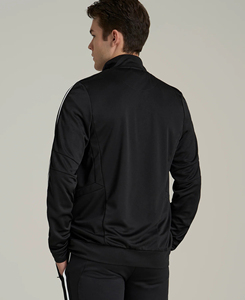 Veste en polaire pour homme de haute qualité, design personnalisé, coupe slim, vintage, col montant, bouton unique, décoration en dentelle, unie - Product Image 2