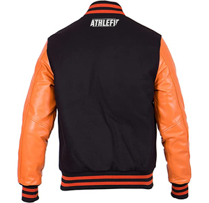 Chaqueta Varsity de Béisbol para Hombre, Estilo Letterman, Cuello Alto, Impermeable, Resistente al Viento, Poliéster/Nailon, Personalizable, Ropa Deportiva Informal - Product Image 6