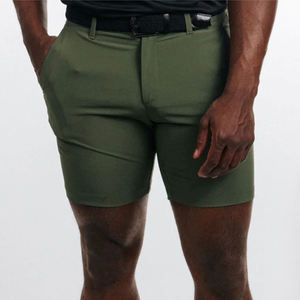 Venta al por mayor de poliéster algodón uniforme de los hombres pantalones cortos Polo impresión personalizada bordado Logo Polo camisas Golf Shorts Set - Product Image 6