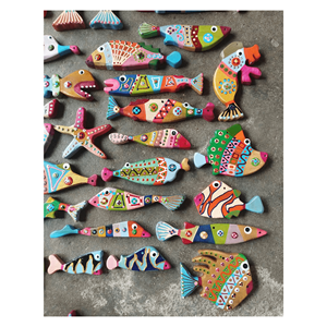 Directly Factory Price <b>Wooden</b> Fish to <b>Paint</b>/ Natural <b>Wooden</b> <b>Paint</b> Fish 5cm-25cm Home Decoration Gift - Product Image 3