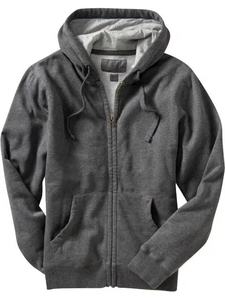 Sudadera con capucha para hombre, con cremallera, completamente abierta, de lana, a la moda, color blanco - Product Image 3