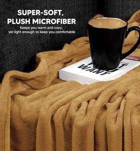 Elegant <b>Woven</b> Bed <b>Blanket</b> Superior Texture Ultra Comfort Lightweight <b>Blanket</b> for Modern Homes and Hotels - Product Image 4