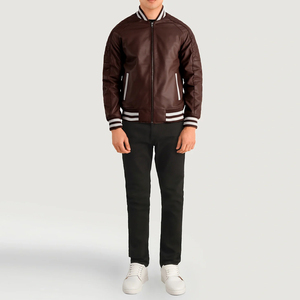 Fournisseur de vestes universitaires personnalisées OEM Vestes de baseball en laine mélangée pour hommes Vente en gros de vestes Streetwear d'équipe sportive universitaire - Product Image 3