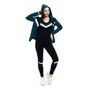 ชุดวอร์มลำลองสำหรับผู้หญิงชุดวอร์มสองชิ้นแขนยาวมีซิปคอปกตั้งโลโก้ตามสั่งฤดูใบไม้ผลิ2025 - Product Image 5