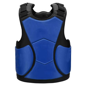 Protège-poitrine en cuir durable pour l'entraînement aux arts martiaux, protection corporelle avec absorption des chocs, confort et mobilité - Product Image 1