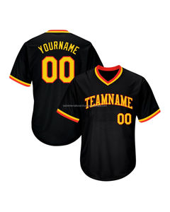 Digital Print Polyester Baseball & Softball Wear100% Polyester JerseyShirts Ready to Ship Best Quality Stitched Baseball Jersey - Product Image 3