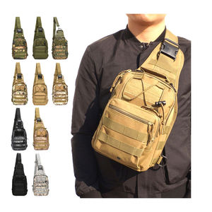 Listo envío hombres Molle táctico Sling Bag Camping senderismo actividades al aire libre solo hombro Crossbody pecho bolsa estilo mensajero - Product Image 4