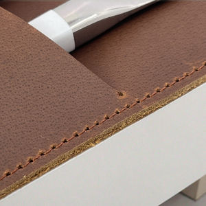 Porte-Couverts de Luxe Pliable en Cuir Véritable Écologique Classique Élégant pour Restaurant Outil de Repas Organisateur d'Emballage LCH-0064 - Product Image 5