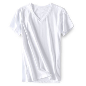 <b>T</b> <b>Shirts</b> <b>V</b> <b>Neck</b> Custom High Quality Quick <b>V</b> <b>Neck</b> <b>T</b> <b>Shirts</b> <b>Men</b> Polyester <b>T</b> <b>Shirt</b> With Custom Logo - Product Image 2