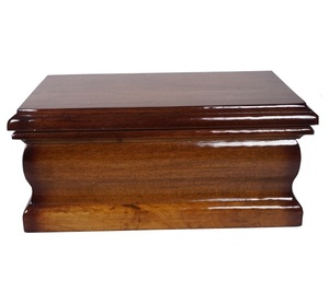 URNA DE ATAÚD DE MADERA PARA ADULTOS PARA CENIZAS HUMANAS HECHO A MANO ACABADO URNA MEMORIAL-URNA DE ATAÚD DE MADERA DECORATIVA - Product Image 4