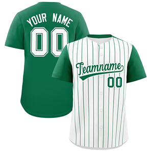 Pinstripe Full <b>Button</b> Baseball Jersey Breathable Sportswear From Pakistan Softball Jerseys and Shirts - Product Image 6