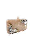 Nouveau Style Design à la mode femmes embrayages résine pochette sacs à main de mariée avec pierre travail sac à main pour femmes filles mariages