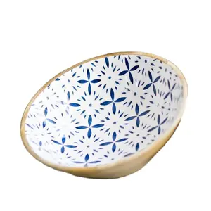 Decoratieve Emaille Kom 100% Natuurlijke Handgemaakte Kom Salade Rijst Houten Fruit Bowls Craft Decoratie Creatieve Gereedschappen